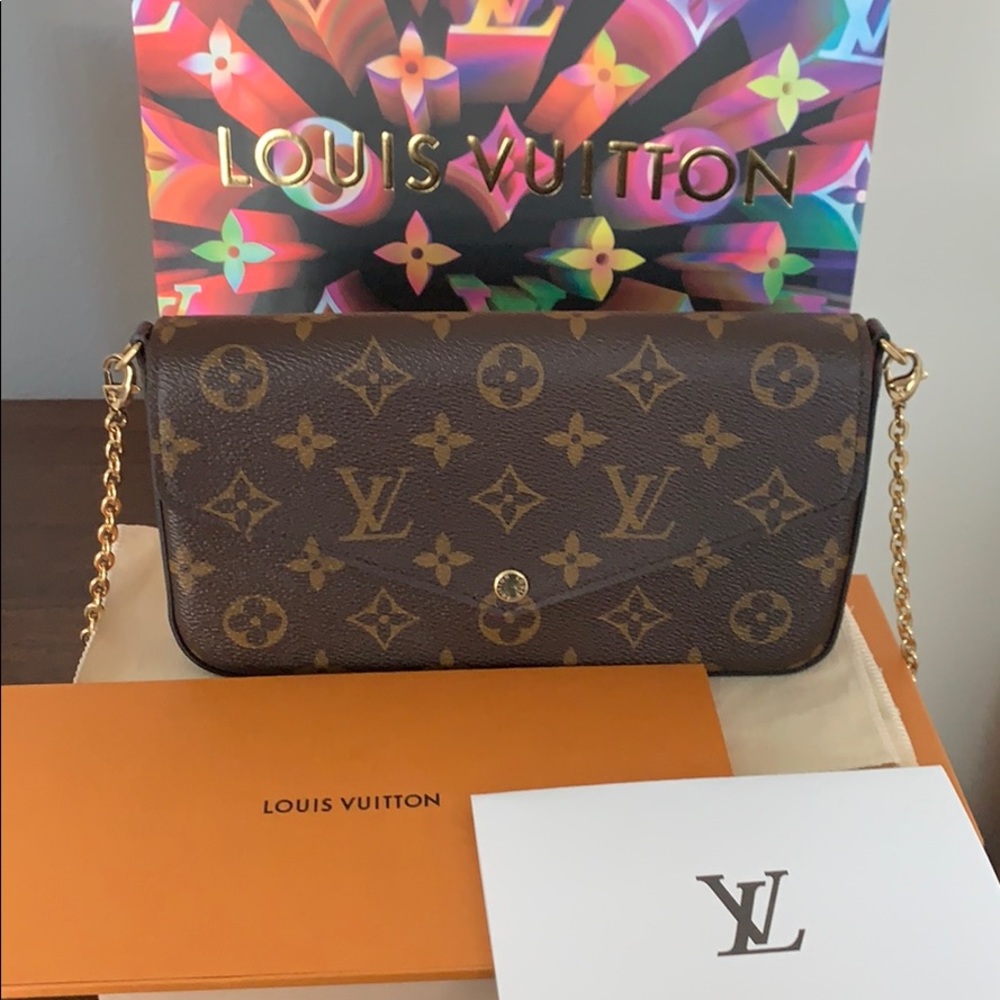 Authentic Louis Vuitton Felicie Pouchette